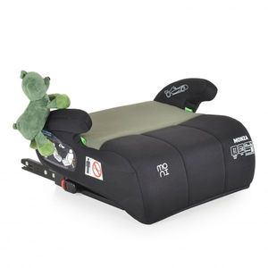 Inaltator auto pentru copii Moni Monza Green 125-150 cm, Certificare R129, fixare cu isofix, imagine