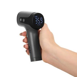 Termometru cu infrarosu Non contact Akuku Black, 30 de memorii de citire, afisaj intuitiv cu ecran LED luminos, timp de masurare 1 secunda, dimensiuni compacte, ideal pentru sugaricopiiadulti, design compact imagine