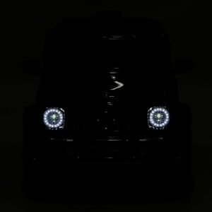 Masinuta electrica pentru copii cu licenta Mercedes Benz Red, acumulator 12V4.5Ah, motoare 2x30W, scaun din piele ecologica, telecomanda 2.4G cu 3 viteze, lumini LED, deschidere usi, unitate audio cu MP3, bluetooth, viteza 3-5kmh imagine
