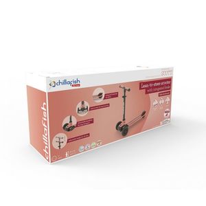 Trotineta pentru copii Chillafish Scotti 2 Flamingo cu ghidon reglabil, roti ABEC-5, greutate admisa 50 kg imagine