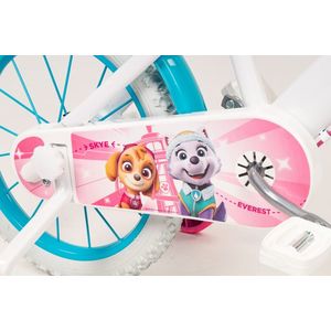Bicicleta copii Toimsa Paw Patrol Girl 16 inch, cu cosulet frontal si scaunel pentru papusi, de la 5 ani, inaltimea recomandata 110-120 cm, scaun si ghidon reglabile, roti ajutatoare detasabile imagine
