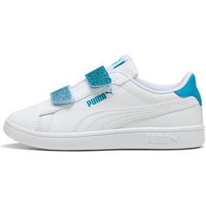 Pantofi sport copii Puma Smash 3.0 L Glitter Velcro V Ps Pum 39560908, 32, Alb imagine