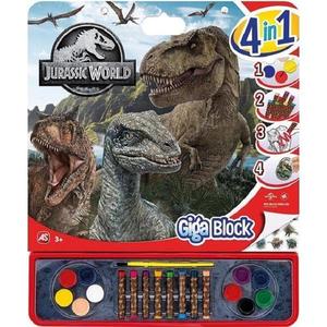 Set pentru desen. Giga block. Jurassic World 4 in 1 imagine
