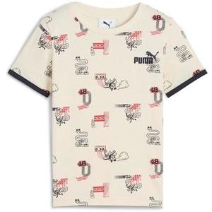 Tricou copii Puma Little Runners Aop Tee 68847687, 122, Roz imagine