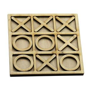 Joc logica Tic Tac Toe, tip X si 0, 15 x 15 cm, lemn, OnemisFlot imagine