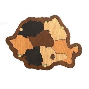 Puzzle Harta Romaniei, lemn imagine