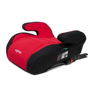 Inaltator auto copii cu Isofix R129, U-grow, 125-150 cm, poliester, negru/rosu imagine