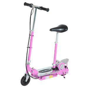 HOMCOM Trotineta Electrica cu Sa pentru Copii, Roz | Aosom Romania imagine