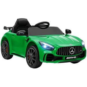 AIYAPLAY Mașină Electrică pentru Copii, Mercedes, 3-5 km/h, Telecomandă, Lumină & Muzică, Verde | Aosom Romania imagine