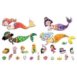 Puzzle magnetic in cutie metalica - Sirene, 30 piese | MierEdu imagine
