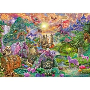 Puzzle 1000 piese - Enchanted Dragon Country | Schmidt imagine