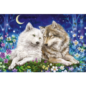 Puzzle 200 piese - Friendly Wolves | Schmidt imagine