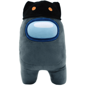 Jucarie de plus - Among Us: Black Crewmate (with Cat Head Hat) | Yume imagine