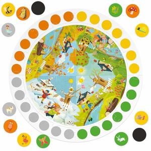 Puzzle educativ - Giant Round Puzzle - Seasons | Headu imagine