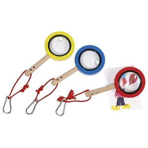 Jucarie - Lupa pentru insecte cu maner de lemn si carabina - Mai multe culori - Pret pe bucata | Goki imagine