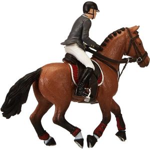 Figurina - Competition horse and horseman | Papo imagine