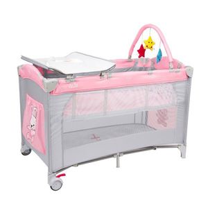 Patut pliabil cu 2 niveluri, Juju, Sleepy Baby, Hunny Bunny imagine