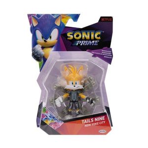 Figurina articulata, Sonic Prime, S1, Tails Nine, 13 cm imagine