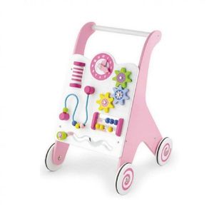 Antemergator Viga, cu activitati tip montessori, roz imagine