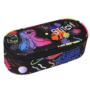 Penar cu un compartiment, Coolpack, Disney Stitch, Negru imagine