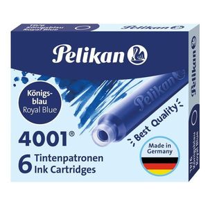 Set 6 patroane mini cu cerneala, Herlitz, 4001 TP6, Cerneala Albastru Royal imagine