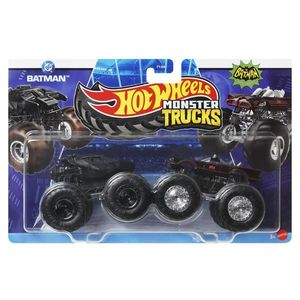 Set 2 masinute Monster Truck, Hot Wheels, Batman Vs Batman Classic Tv Series, JCC80 imagine
