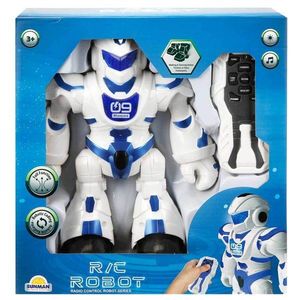 Robot cu telecomanda, lumini si sunete, Sunman, Albastru imagine