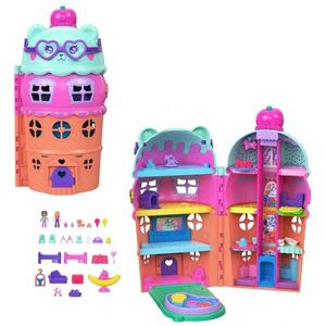 Set de joaca cu doua papusi Polly Pocket, Gelato House, JFT91 imagine