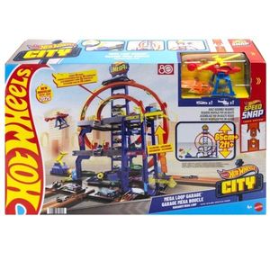 Set de joaca Hot Wheels cu lansator + masinuta imagine