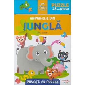 Povesti cu puzzle, Animale din jungla imagine