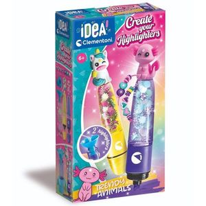 Set de creatie Clementoni Idea, Marker cu decoratiuni, Trendy Animal imagine
