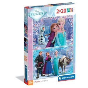 Puzzle Clementoni, Disney Frozen, 2 x 20 piese imagine