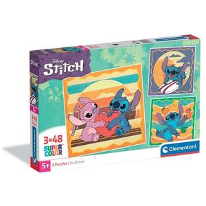 Puzzle Clementoni, Disney Stitch, 3 x 48 piese imagine