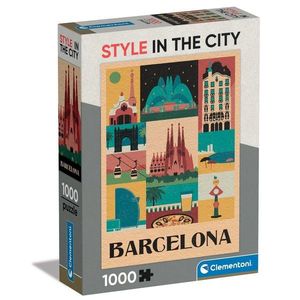 Puzzle Clementoni, Style in the City Barcelona, 1000 piese imagine