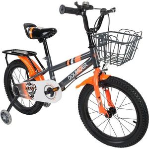 Bicicleta cu roti ajutatoare, Action One Arrow, 16 inch, 5-7 ani, Gri imagine