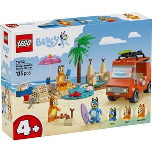 LEGO® Bluey - Calatoria familiei lui Blue cu masina la plaja (11202) imagine