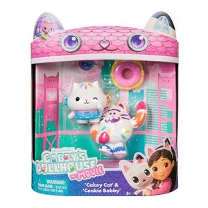 Set 2 figurine Gabbys Dollhouse, Cakey Cat si Cookie Bobby, 20151834 imagine