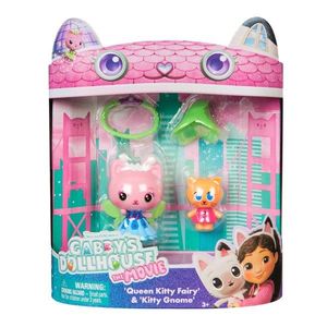 Set 2 figurine Gabbys Dollhouse, Queen Kitty Fairy si Kitty Gnome, 20151835 imagine