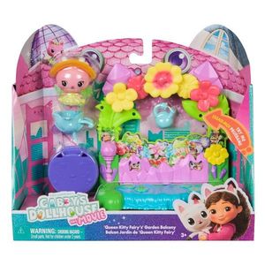 Set de joaca cu figurine, Gabbys Dollhouse, Queen Kitty Fairys Garden Balcony, 20152986 imagine