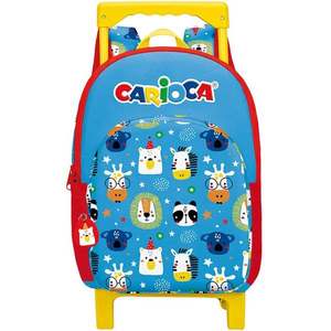 Troler Carioca, Animal Blue, 40 x 28 x 17 cm imagine