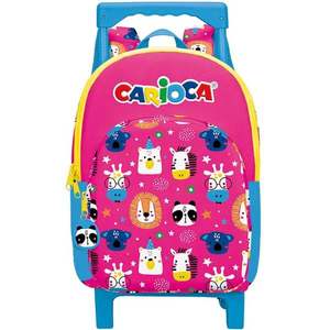 Troler Carioca, Animal Pink, 40 x 28 x 17 cm imagine