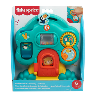 Jucarie cu activitati, Fisher Price, Animal Friends Discovery, Casa din copac, HXK34 imagine