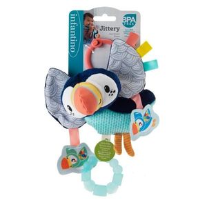 Jucarie pentru dentitie cu zornaitoare, Infantino, Jittery imagine