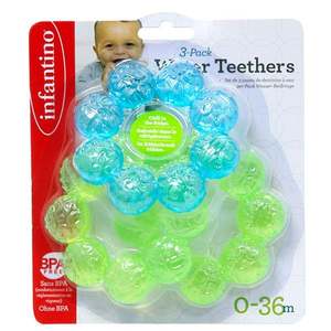 Set 3 jucarii pentru dentitie, Infantino, Water Teethers imagine