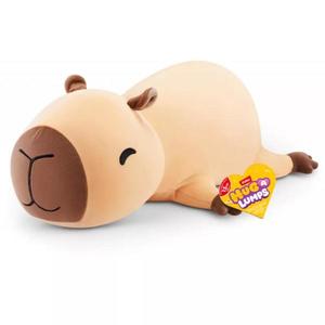 Jucarie de plus super moale, Hug A Lumps, S2, Capybara Connie, 60 cm imagine
