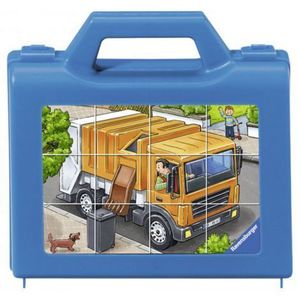 Puzzle Cuburi Vehicule, 12 Piese imagine