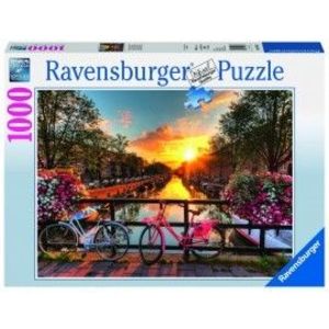 Puzzle biciclete in amsterdam 1000 piese imagine