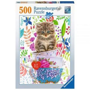 PUZZLE PISICUTA IN CEASCA, 500 PIESE imagine