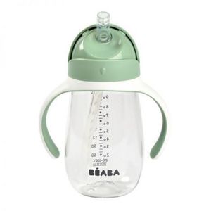 Cana cu pai din Tritan Beaba 300 ml Sage Green imagine