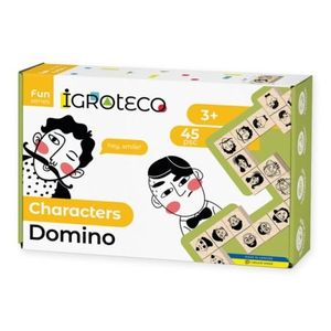 Joc Domino din lemn -, zPersonaje, 45 piese imagine
